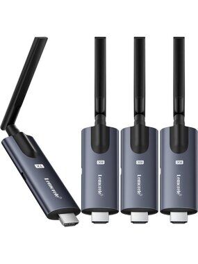 Wireless HDMI Transmitter & Receiver - Deep Gray Aluminum Alloy, High-Quality